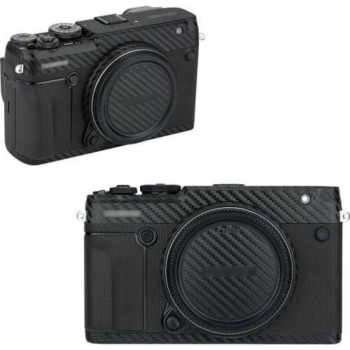 Kiwi Anti-Scratch Camera Body Sticker Protective Skin Film Kit For Fuji Fujifilm GFX 50R Anti-Wear Protector Carbon Fiber Black