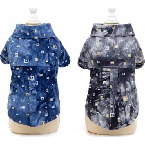 Dog Clothes for Small Dogs British Style Plaid Cotton Shirt for French Bulldog Chihuahua Coat Outfit for Puppy Yorkshire Costume