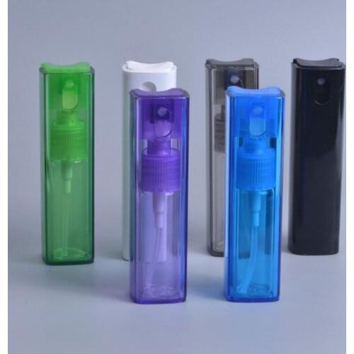 Wholesale 12ml Empty Square Perfume Pump Spray Refillable Bottle Portable Cosmetic Packaging Container