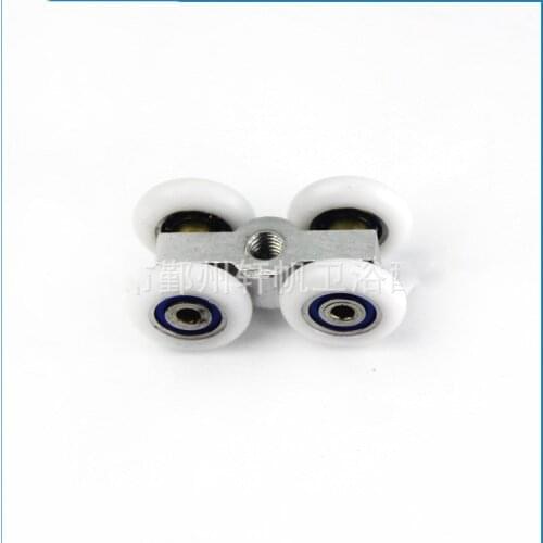 Sliding Door 4 Wheels roller Home bathroom Wardrobe Nylon Hanging Wheels For Furniture Hardware Wheel