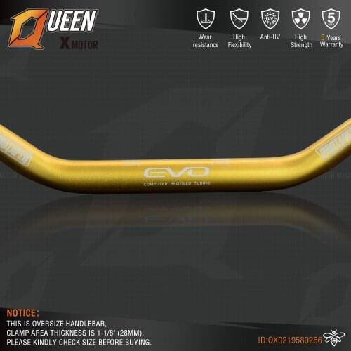 Gray aluminium 28mm 1-1/8" handlebar for motorcycle moto MX CR CRF CRM XR YZ YZF WR WRF DR DRX RM RMZ EX 85 125 200 250 400 650