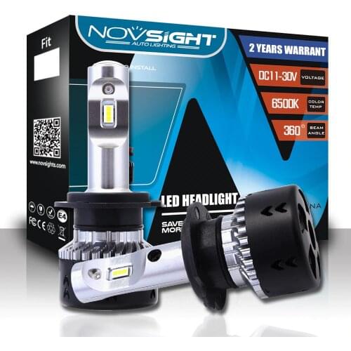 Novsight 70W 10000LM Car LED Headlight Bulbs for Car D1S H1 H3 H4 Hi/Lo H7 LED H11 H13 H15 9005/HB3 9006/HB4 LED Headlamps 6500K