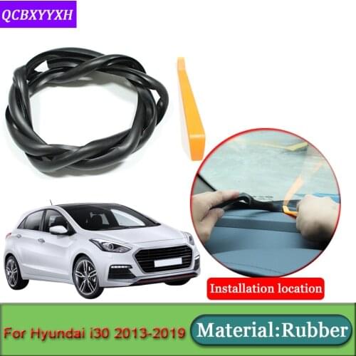 Car-styling For Hyundai i30 2013-2019 Anti-Noise Soundproof Dustproof Car Dashboard Windshield Sealing Strips Auto Accessories