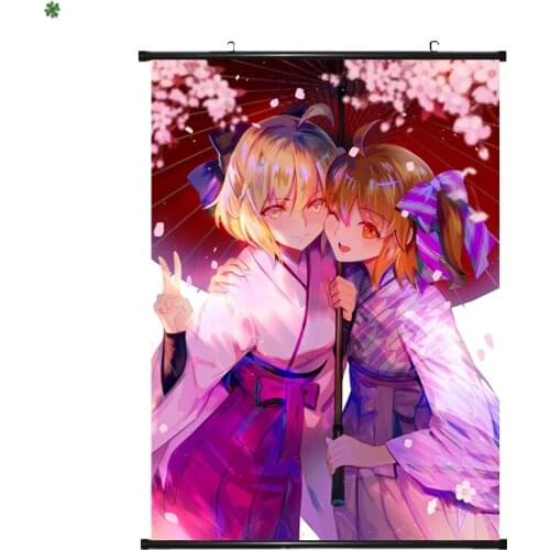 Japanese Anime Decor Wall Scroll Poster Fate Apocrypha printed cartoon canvas painting Animation Scroll Painting drop shipping