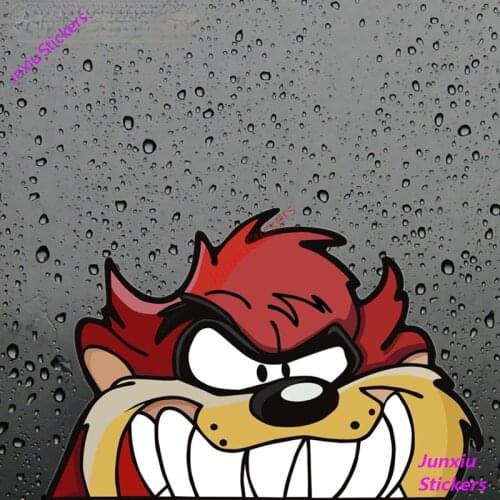 Funny 3D TASMANIAN DEVIL Cartoon Graffiti Peeker Laptop Skateboard Luggage Guitar Car Bicycle DIY Decal Sticker PVC12*8cm