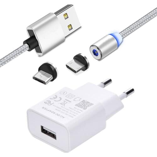 Magnetic Micro USB Charge Cable 6C Honor 7X 8X 8A USB Phone charger For Huawei P8 Y5 2018 Y6 Y7 P Smart 2019 Redmi 6A 4X Note 5