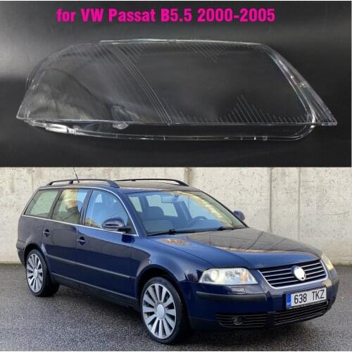 1pcs Car Front Headlight Lens Cover For vw Passat B5.5 2000 2001 2002 2003 2004 2005 Auto Lampshade covers housing transparent