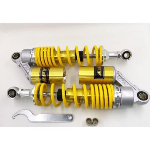 2pieces Universal 12.5 "320mm Motorcycle Air Shock Absorber Rear Suspension For Yamaha Motor Scooter ATV Quad yellow