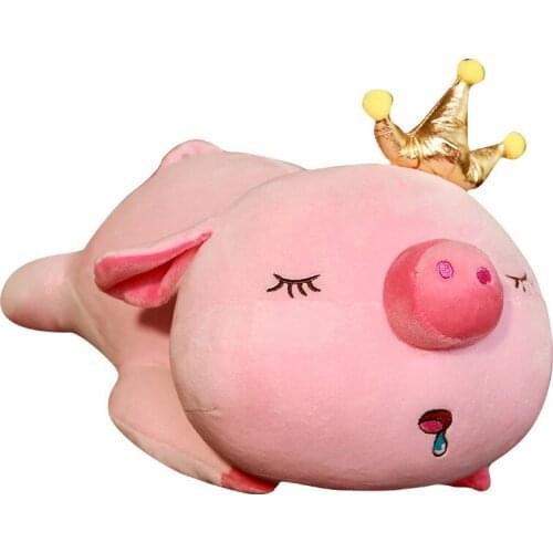 2 Types Pig Doll with Crown Plush & Stuffed Toy Best Presents for kids Stuffed animal Lovely Gifts for Childrens Day 45/65 cm