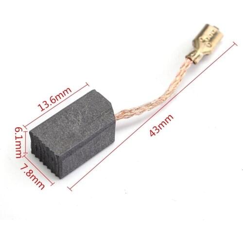 20pcs Conductive Copper Motor Carbon Brushes Set 6*8*14mm For 100mm Angle Grinder Electric Hammer Drill Mayitr