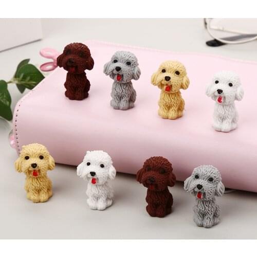 4/Pcs Creative Puppy Eraser Independent Packaging Eraser Student Prize Stationery Wholesale