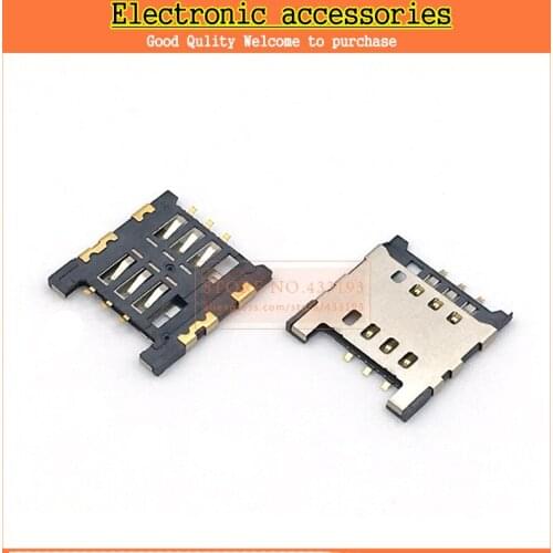 5pcs/lot High quality sim card socket connector for Blackberry 9800 and for Moto MT810 XT701 XT800