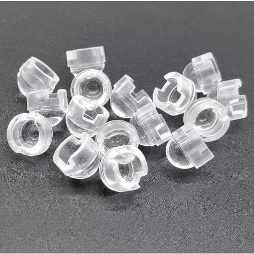 50pcs 13mm Lens 15 30 45 60 90 100 Degree 13mm Mini IR LED PCB Angle Lens for 1W 3W 5W LED Lamp Convex Lenses