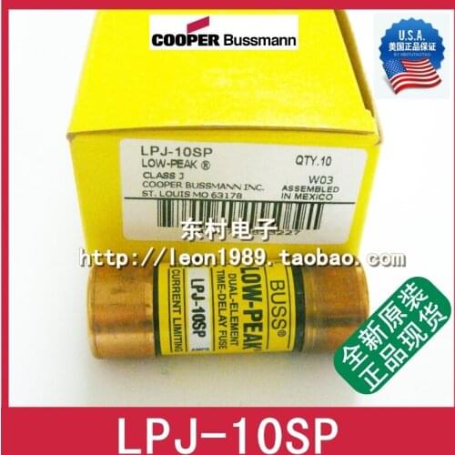 US Fuse BUSSMANN BUSS LOW-PEAK fuse LPJ-10SP 10A 600VAC
