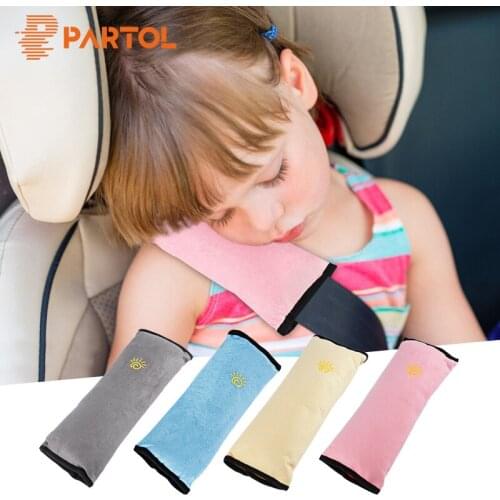 4 Colors Auto Safety Seat Belt Cover Harness Shoulder Pad Cover For Children/Kids/Baby Travelling Shoulder Protection Pillow