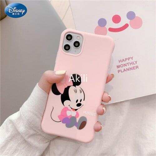 DISNEY 2021 Mickey Case for IPhone 11 12 Pro Xs Max iPhone SE 2020 6 6S 7 8 Plus Cute Phone Case 360 Full Cover