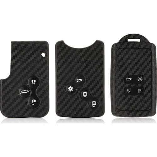 Kutery Remote Key Case Silicone Protect Shell For Renault Espace Clio Megane Megane Laguna Scenic Fluence Car Accessories