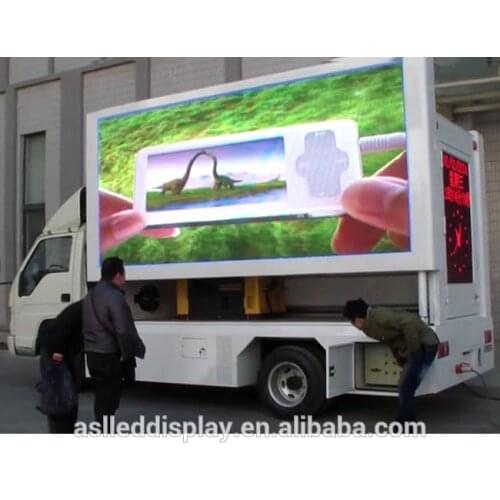 Truck Mobile LED Sign Paper Thin Digital Advertising Screen LED TV Billboard Full Color