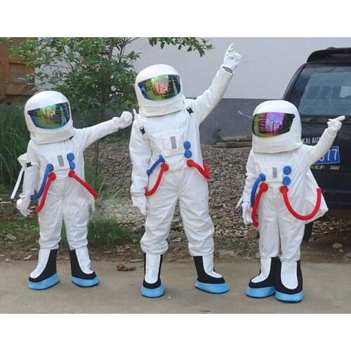 Space Suit Mascot Costume Astronaut Mascot Costume with Backpack Glove,shoes Engineering Costume Career play Free Shipping