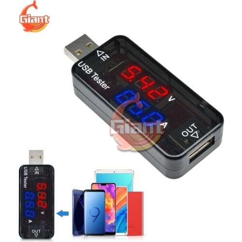 Mini 5V USB Current Voltage Meter 3 Bits Red Blue DC Digital Voltmeter Ammeter USB Tester Detector Amp Volt Voltage Indicator