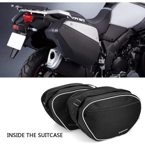 Motorcycle luggage bags Expandable Inner Bags Black Trunk Inner Bags For SUZUKI V-Strom 1050A / XT VSTROM 1050A