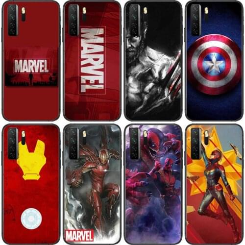 Marvel Black Soft Cover The Pooh For Huawei Nova 8 7 6 SE 5T 7i 5i 5Z 5 4 4E 3 3i 3E 2i Pro Phone Case cases