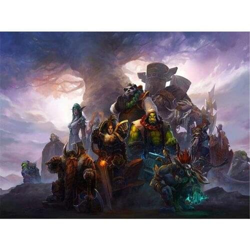 World Of Warcraft DIY Embroidery Cross Stitch 11CT Kits Needlework Craft Set Cotton Thread Printed Canvas Home Sale