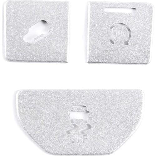 3Pcs Car Central Control Start Button Sticker Cover Trim for Land Rover Range Rover Evoque 2014 2015 Accessories