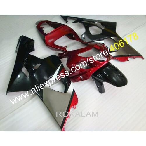 Injection Mold Fairing For Suzuki GSXR750 600 k4 2004 2005 Red Black Sportbike Fairing Set (Injection Molding)