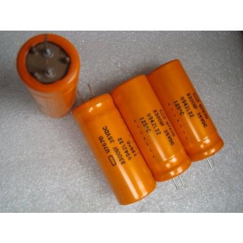 Original new 100% 767D series 35V 3300uf 125 degree orange copper foot audio filter capacitor 23*54mm (Inductor)