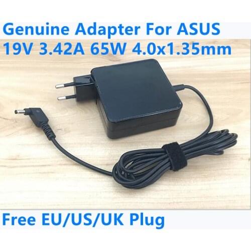 Genuine ADP-65AW A CC A ADP-65DW A 19V 3.42A 65W 4.0x1.35mm AC Power Adapter For ASUS X202E F201E UX21 UX31A UX32A X553M Laptop