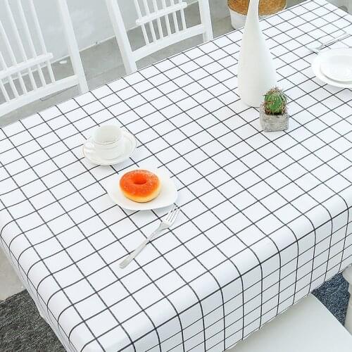 Pastoral PVC Waterproof Tablecloth Oilproof Rectangular Coffee Table Cushion Mahjong Table Cloth my melody