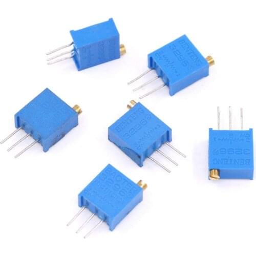 3296W Trimmer potentionmeter Variable resistor 1K/2K/5K/10K/20K/50K/100K /200K/500K/100/200/500/1M ohm,50ea/lot