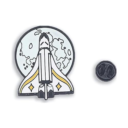 The Last of Us Part II Ellie Backpack Rocket Pin Badge Breastpin Tlou Spaceship Brooch Gift Car Jewelry Cosplay