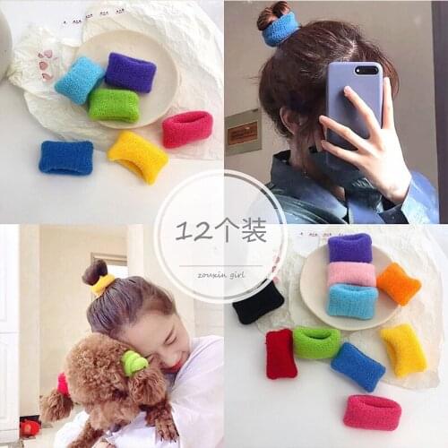 Colorful Towel Hair Band Simple Style Nice Thick Pony Tail Hair Rope Hair Rings Fashion Hot Selling Hair Accessories Headpiece