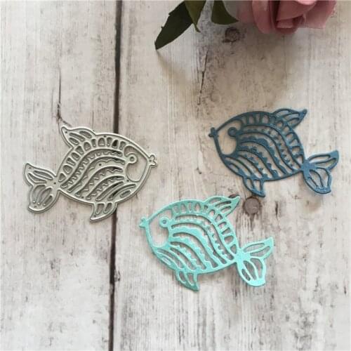 Hollow fish Metal Cut Dies Stencils for Scrapbooking Stamp/photo album Decorative Embossing DIY Paper Cards