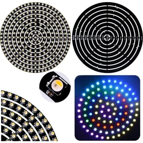 [Seven Neon]DC5V 1 8 12 16 24 32 40 48 60 93 241 Bits LEDs WS2812B SK6812 RGBW RGBWW SMD 5050 LED Ring Light Integrated Module