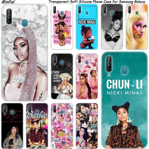 Nicki Minaj Silicone Phone Case For Samsung Galaxy A80 A70 A60 A50 A40 A40S A30 A20E A2CORE M40 Note 10 Plus 9 8 5 Fashion Cover