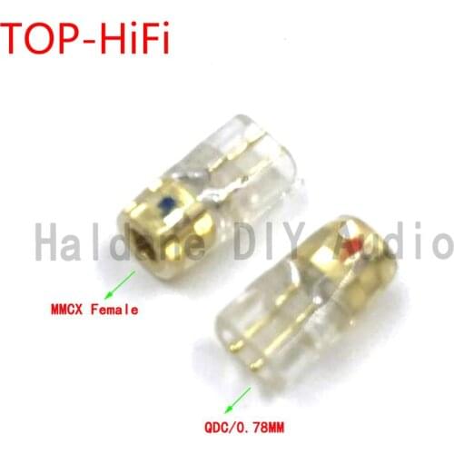 TOP-HiFi pair Headphone Plug for QDC/0.78mm Male to MMCX Female Converter Adapter