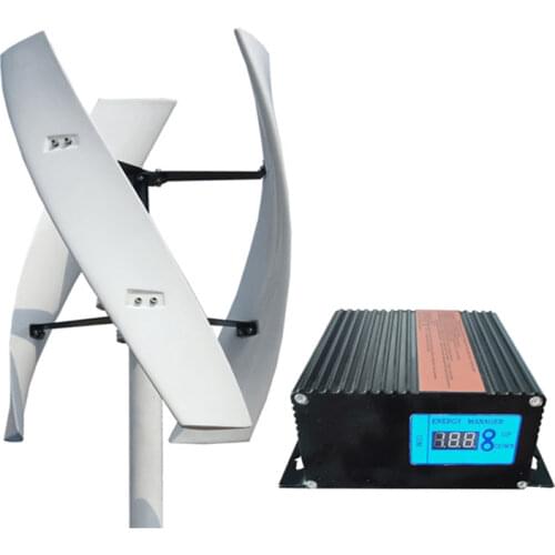 FLTXNY 600w 12v 24v 48v 300RPM Vertical Wind Turbine Maglev Wind Generator With 1000w ON Grid Tie Inverter for home use