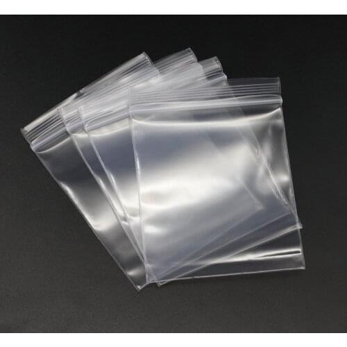 100pcs/packing 4*6/5*7/6*8/7*10cm thick jewelry packaging bag closable plastic storage bag used for DIYpackaging and sealing HXD