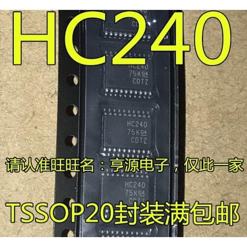 10PCS HC240 74HC240 SN74HC240PWR 74HC240PW TSSOP20
