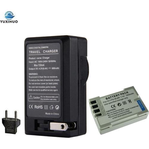 1800mAh PS-BLM5 PSBLM5 BLM-5 Camera Battery + AC Charger For Olympus DSLRE-3 C-8080 C-7070 C-5060 E1 E500 E330 E3 E520 E510 E300