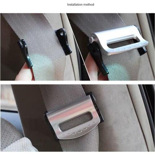 2pcs Car Seat Belts Clips Safety Adjustable Auto Stopper Buckle for Peugeot 206 207 208 301 307 308 407 2008 3008 4008