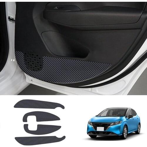 4Pcs Car Door Anti-Kick Pads Car Door Anti-Scratch Pads Door Anti-Kick Protective Cover for Nissan Note E13 2020-2021