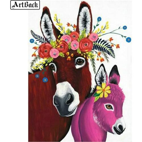 5d diy diamond painting pony painted animal picture full square diamond embroidery 3d diamond mosaic sticker decoration