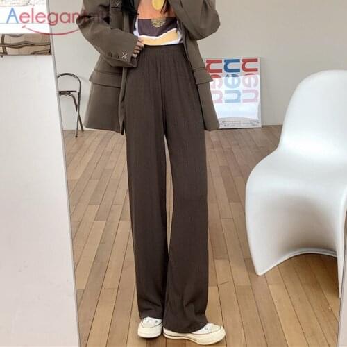 Женские брюки слаксы Aelegantmis China At AliExpress