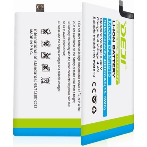 DEJI For HUAWEI Mate10 Original phone Battery High Capacity 4000mAh Internal Bateria Replacement 3.82V High Quality