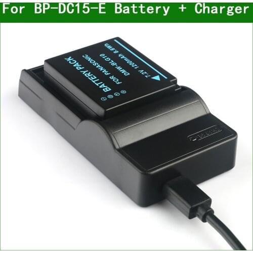 Camera Battery + Charger For Leica BP-DC15 BP-DC15-E BP-DC15-U D-Lux Type 109, C-LUX(Type No.1546), D-LUX 7(Type No.3952)