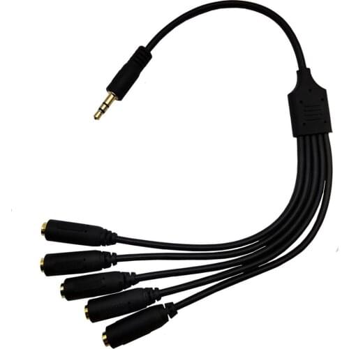 Audio Splitter Audio Cable 3.5mm 3 Female to Male Jack 3.5mm Splitter Adapter Aux Cable for iPhone Samsung MP3 Player Headphone